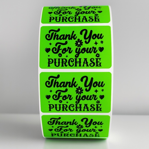 Thank You For Your Purchase Stickers – Labels for Packaging, Boutique - Picture 3 of 11